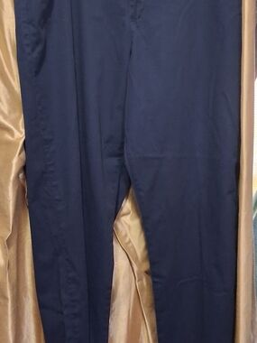 Riders By LEE Easy Care 100% Cotton Straight Leg Navy Blue Pants Size 18w